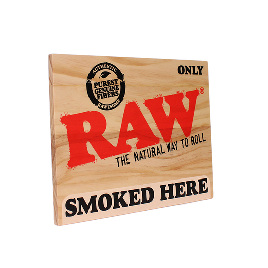 RAW Sold Here Wood Sign - Smoke N’ Poke