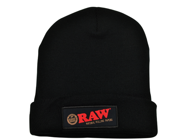 RAW Beanie Hat - Black - Smoke N’ Poke