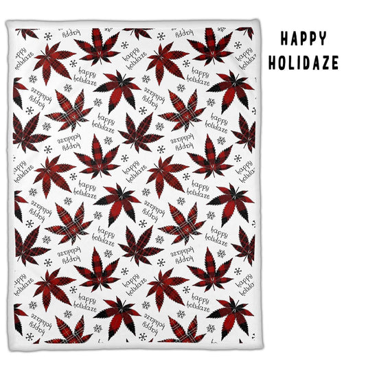 Happy Holidaze Minky Oversized Blanket - Smoke N’ Poke