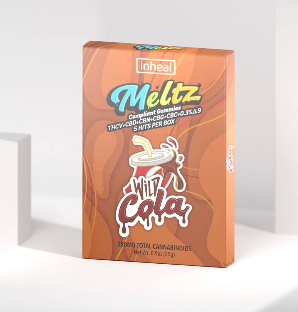 Meltz Gummies - 500 mg / 100 per gummy/ 5 pack - Delta 9 Edibles