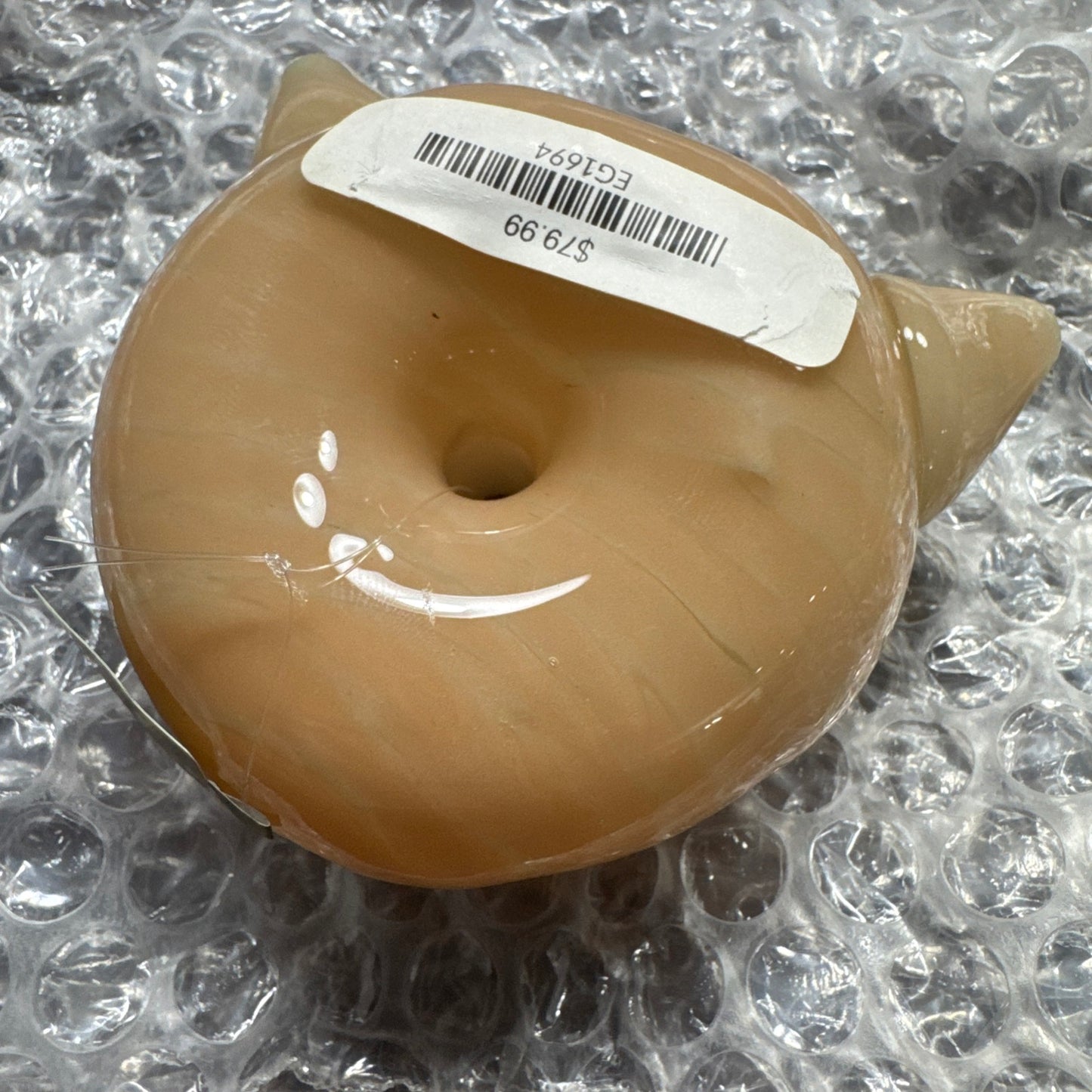 Empire Glassworks Glazed Kitty Donut Hand Pipe - White