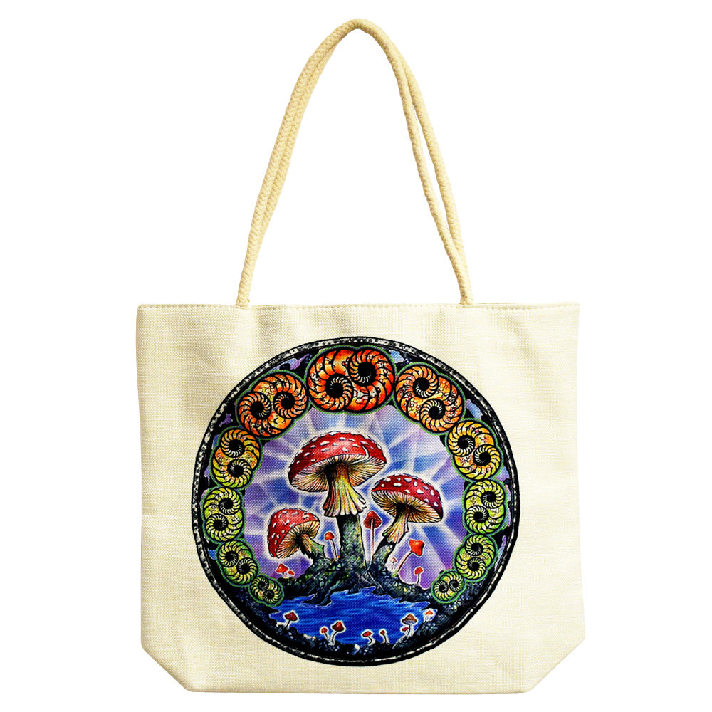 Jute Rope Handled Tote Bag - Smoke N’ Poke