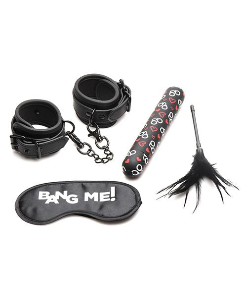 ¡Estallido! Kit Bondage de 4 piezas - Negro