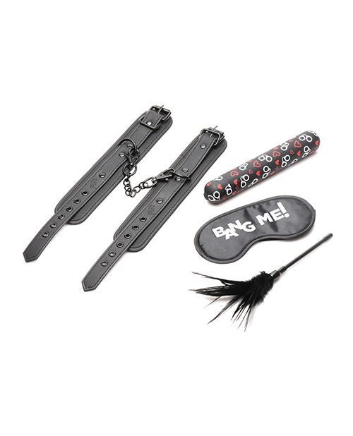 Bang! 4 pc Bondage Kit - Black