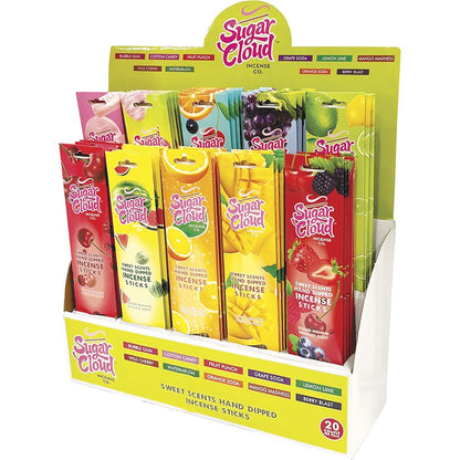 Sugar Cloud Sweet Scents Hand-Dipped Incense Sticks - 20pc