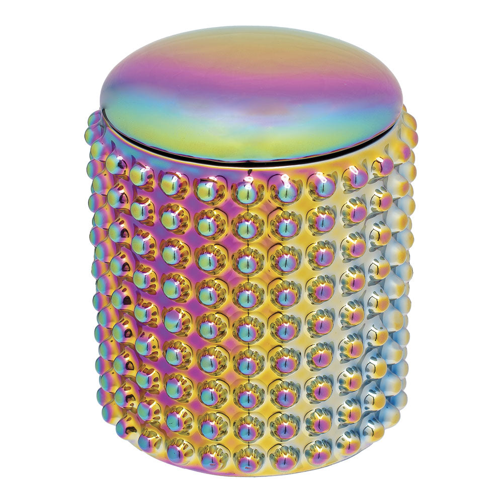 Fujima Spectrum Dotted Ceramic Stash Jar - 4" - Smoke N’ Poke