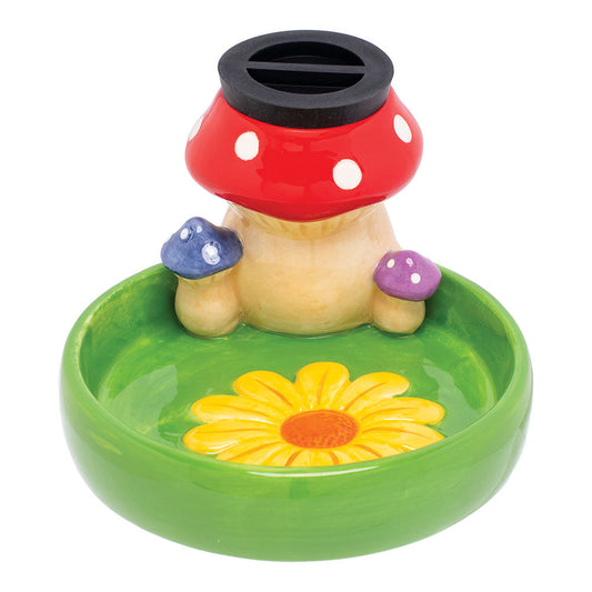 Fujima Mushroom & Flowers StashTray - 5.75" - Smoke N’ Poke