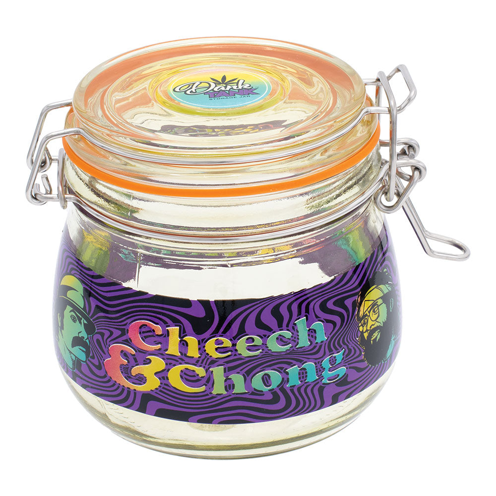 Cheech & Chong® Dank Tank Airtight Glass Jar | 500mL - Smoke N’ Poke