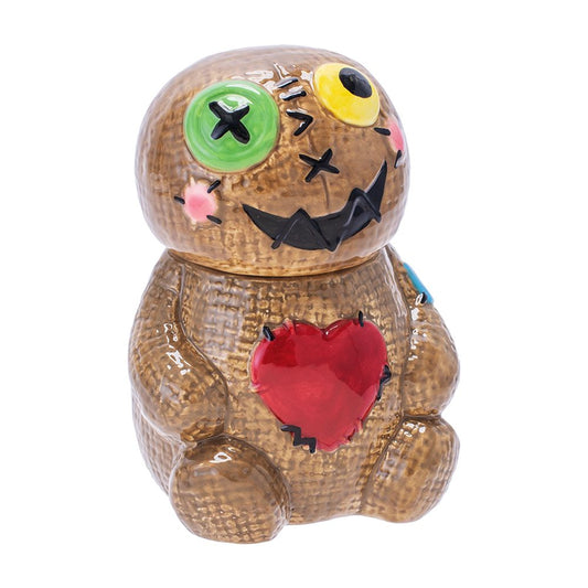 Fujima Voodoo Doll Ceramic Stash Jar - 4.5"