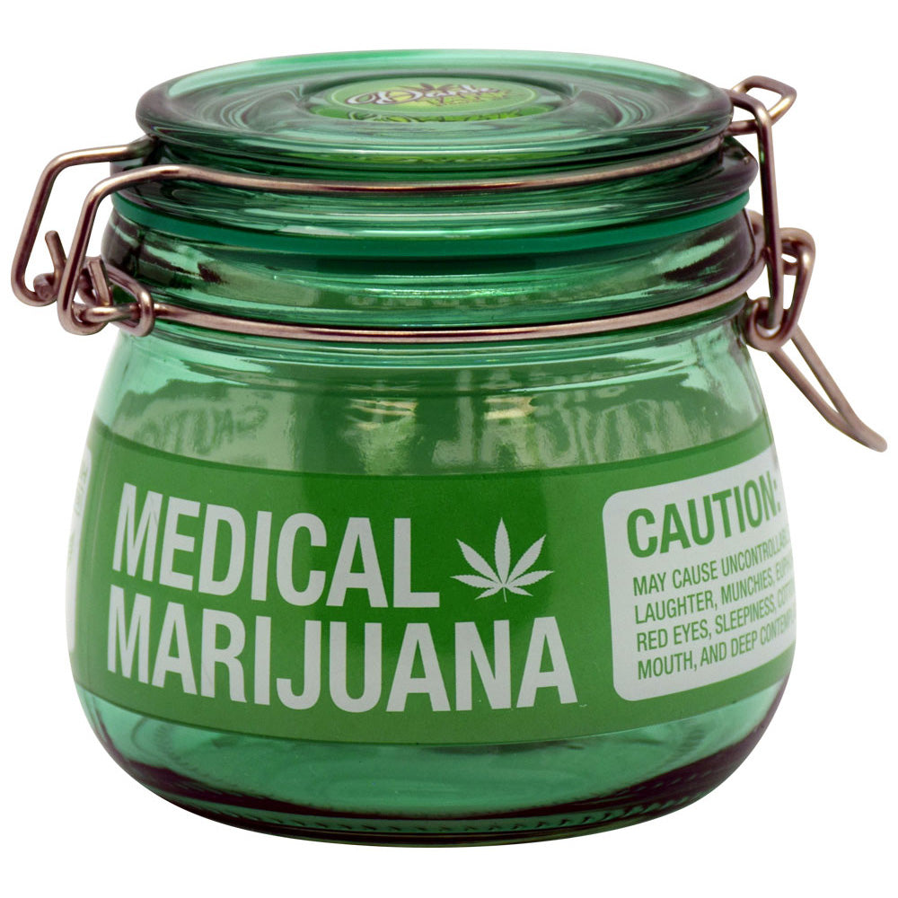 Medical Mary Jane Glass Jar - Smoke N’ Poke