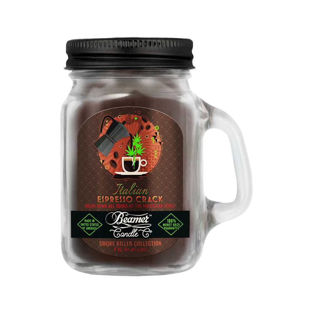 Beamer Candle Co. Mason Jar Candle | Italian Espresso Crack - Smoke N’ Poke