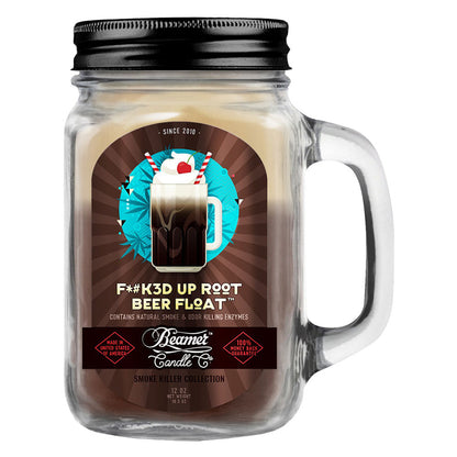 Beamer Candle Co. Mason Jar Candle | F*#K3D Up Root Beer Float - Smoke N’ Poke