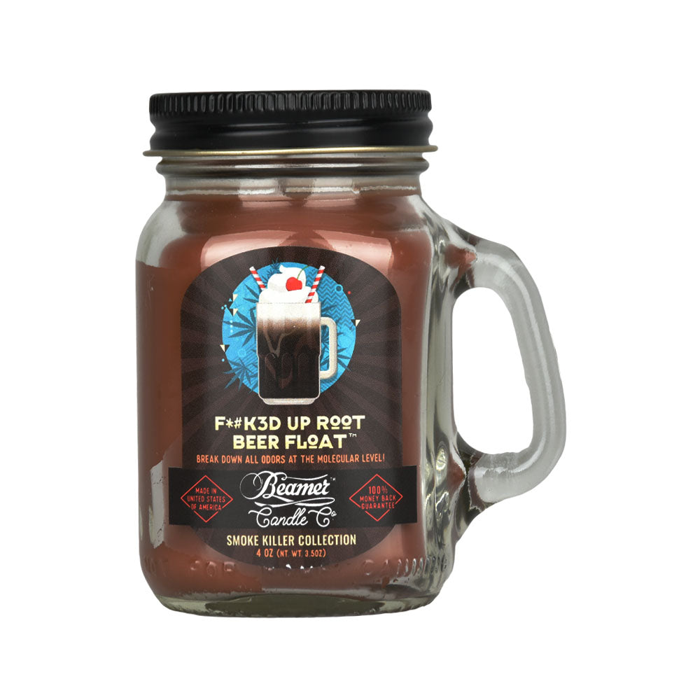 Beamer Candle Co. Mason Jar Candle | F*#K3D Up Root Beer Float - Smoke N’ Poke