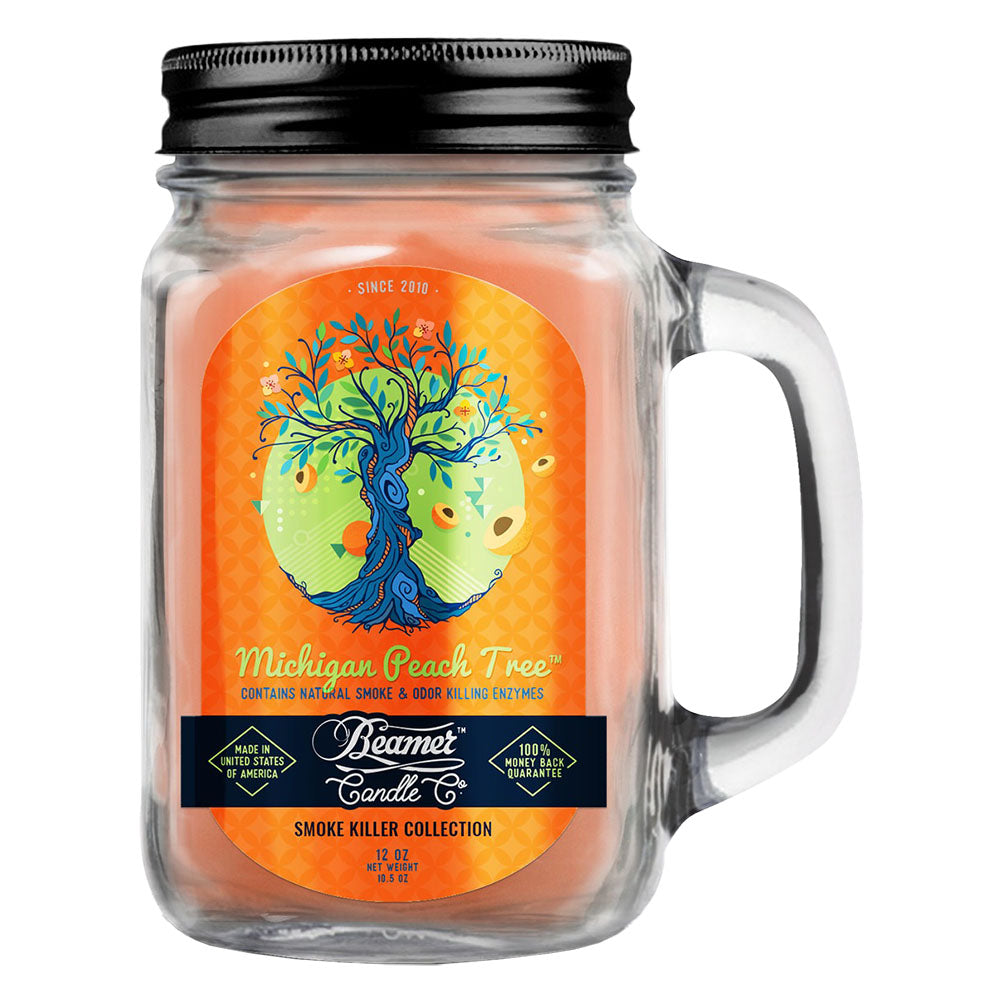 Beamer Candle Co. Mason Jar Candle | Michigan Peach Tree - Smoke N’ Poke