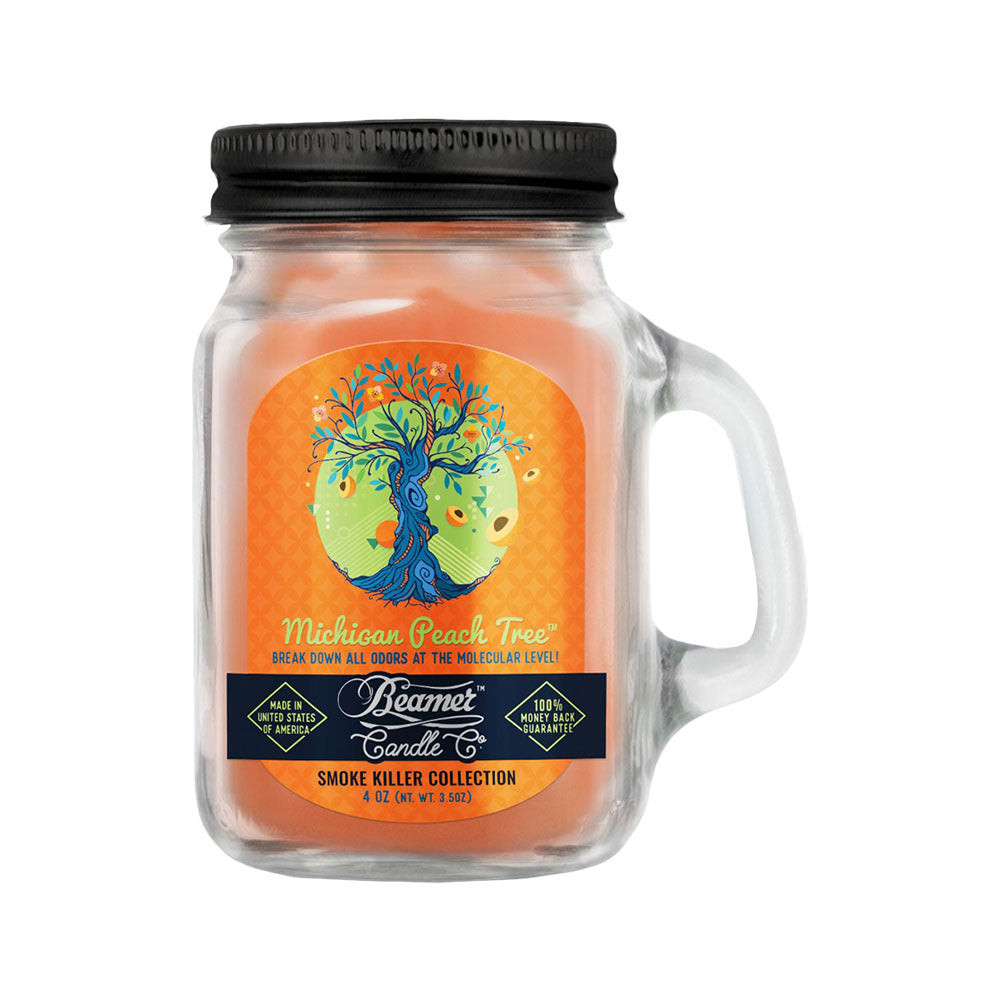 Beamer Candle Co. Mason Jar Candle | Michigan Peach Tree - Smoke N’ Poke