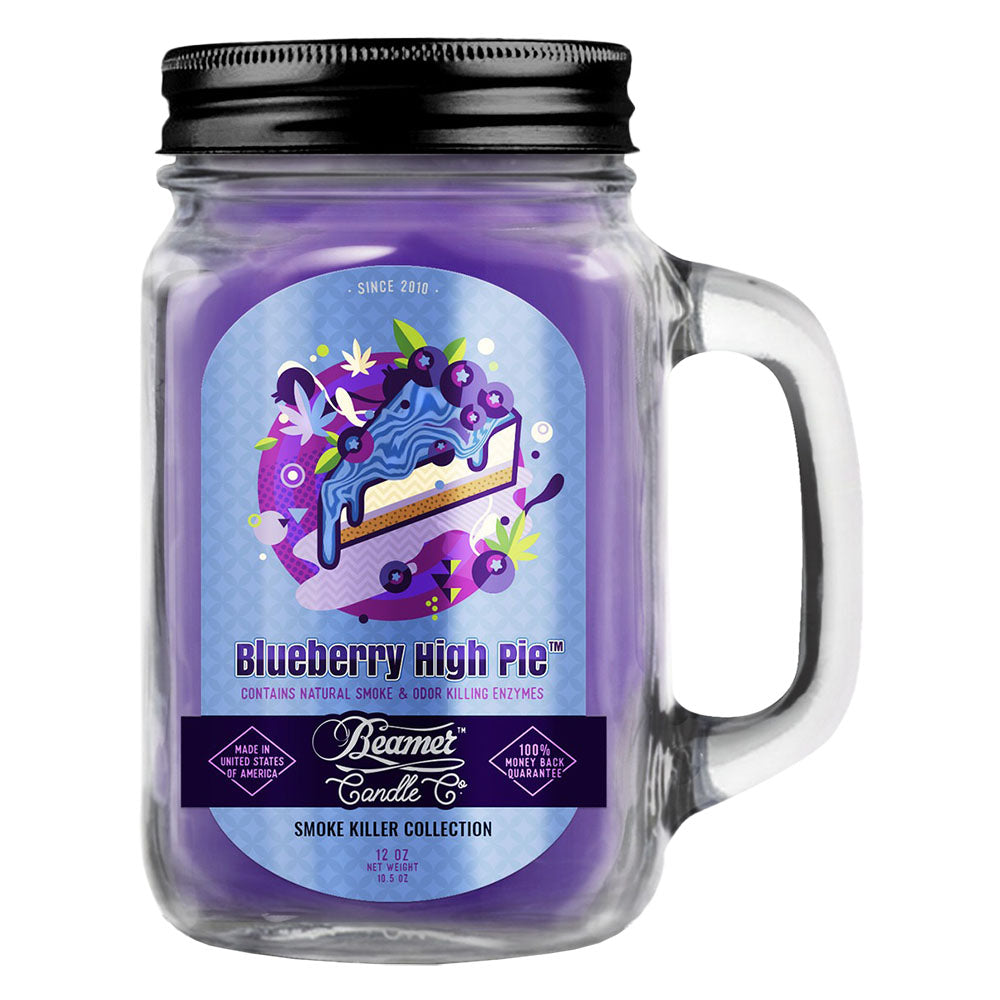 Beamer Candle Co. Mason Jar Candle | Blueberry High Pie - Smoke N’ Poke