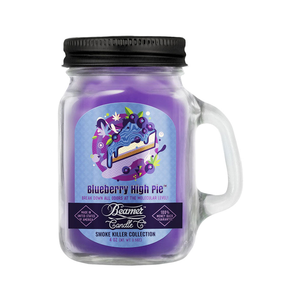 Beamer Candle Co. Mason Jar Candle | Blueberry High Pie - Smoke N’ Poke