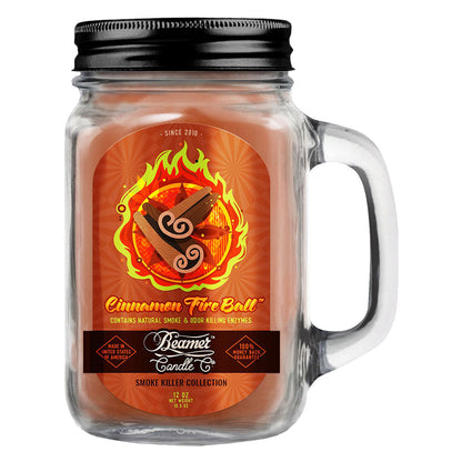 Beamer Candle Co. Mason Jar Candle | Cinnamon Fire Ball - Smoke N’ Poke