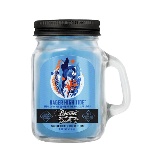 Beamer Candle Co. Mini Mason Jar Candle | Rager High Tide | 4oz - Smoke N’ Poke