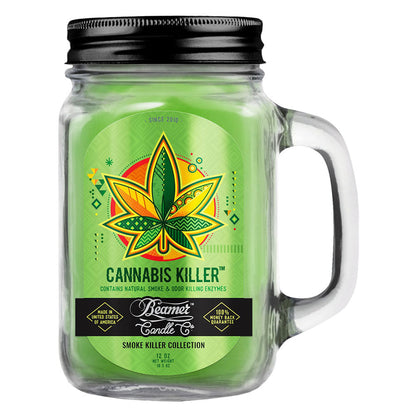 Beamer Candle Co. Mason Jar Candle | Cannabis Killer - Smoke N’ Poke