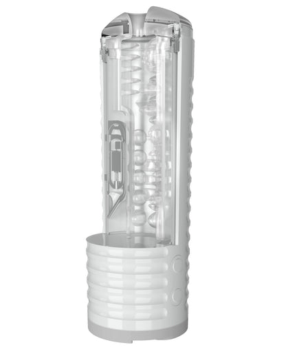 Lovense Max 2 Rechargeable Male Masturbator w/White Case - Clear Sleeve