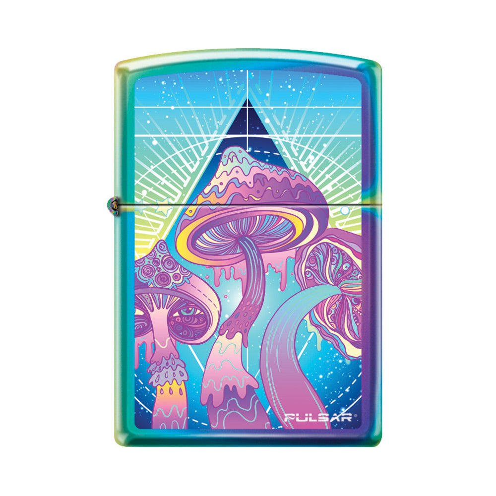 Pulsar Zippo Lighter | Melting Shrooms | Multicolor - Smoke N’ Poke