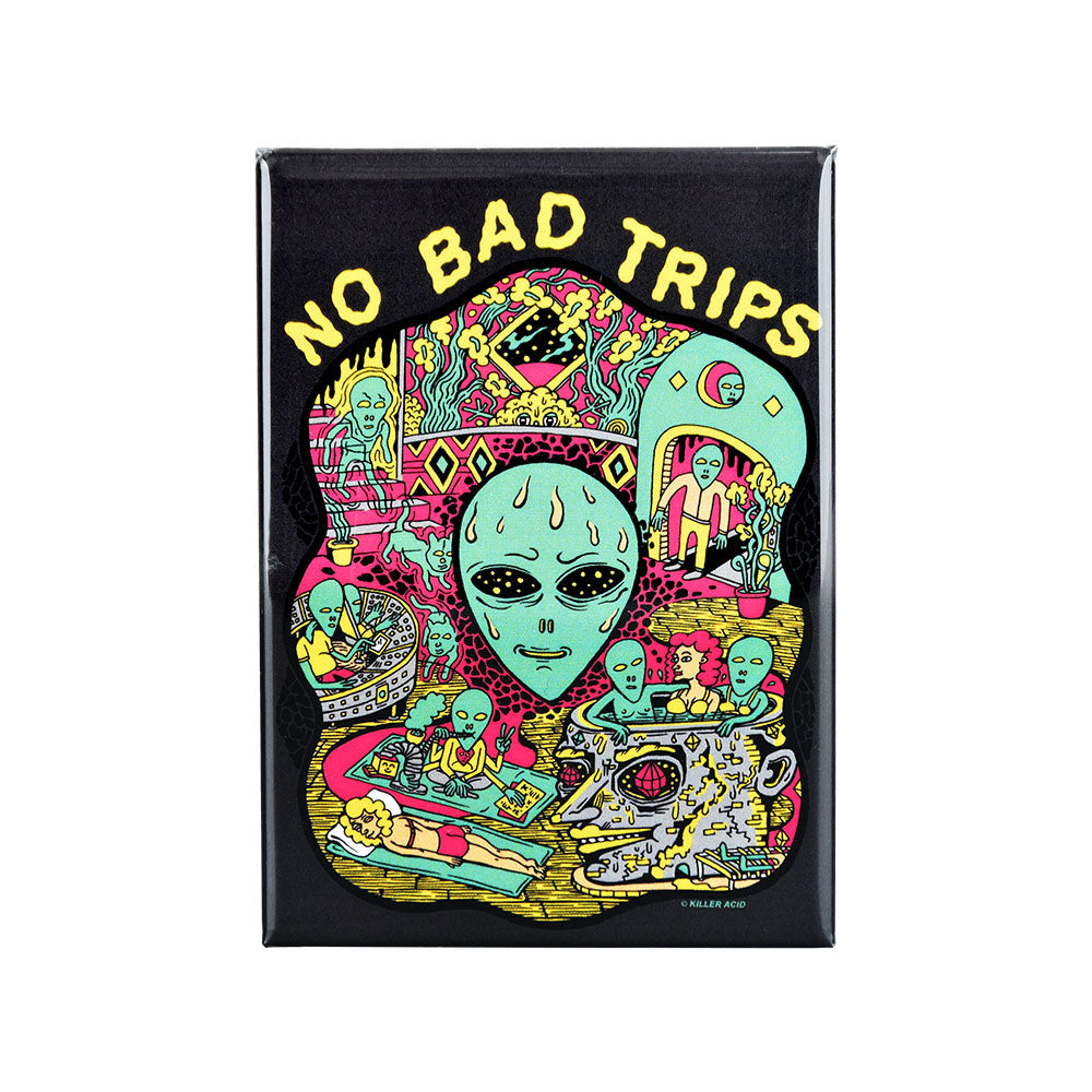 Killer Acid Magnet - No Bad Trips / 2.5" x 3.5" - Smoke N’ Poke