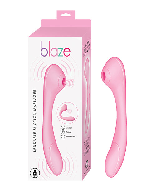 Blaze Bendable Suction Massager - Lavender