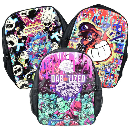 2PC SET - Dabtized Smellproof Backpack - 16.5" x 14" / Designs Vary