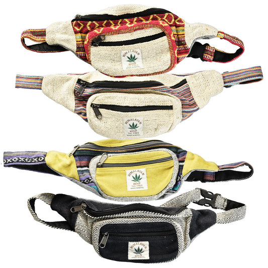 4PC - ThreadHeads Hemp Southwestern Fanny Pack - 13"x4"/Asst - Smoke N’ Poke