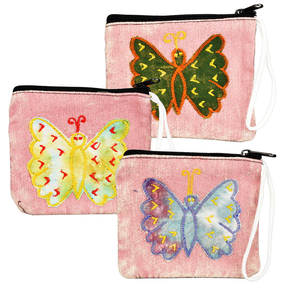 6pc Bundle - ThreadHeads Butterfly Coin Pouch-5.5"x5" / Asst Designs - Smoke N’ Poke