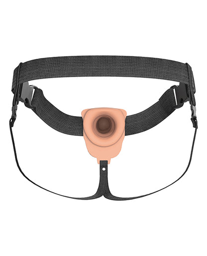 Fantasy X-Tensions Elite 8" Vibrating Hollow Strap-On - Light
