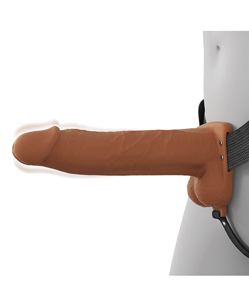 Fantasy X-Tensions Elite 8" Vibrating Hollow Strap-On - Light