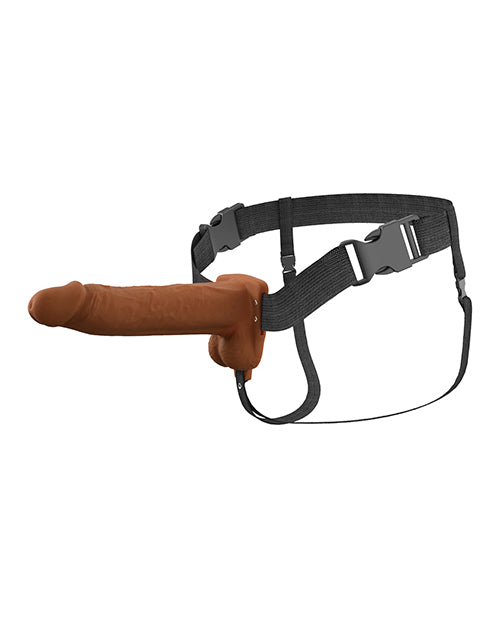 Fantasy X-Tensions Elite 8" Vibrating Hollow Strap-On - Light