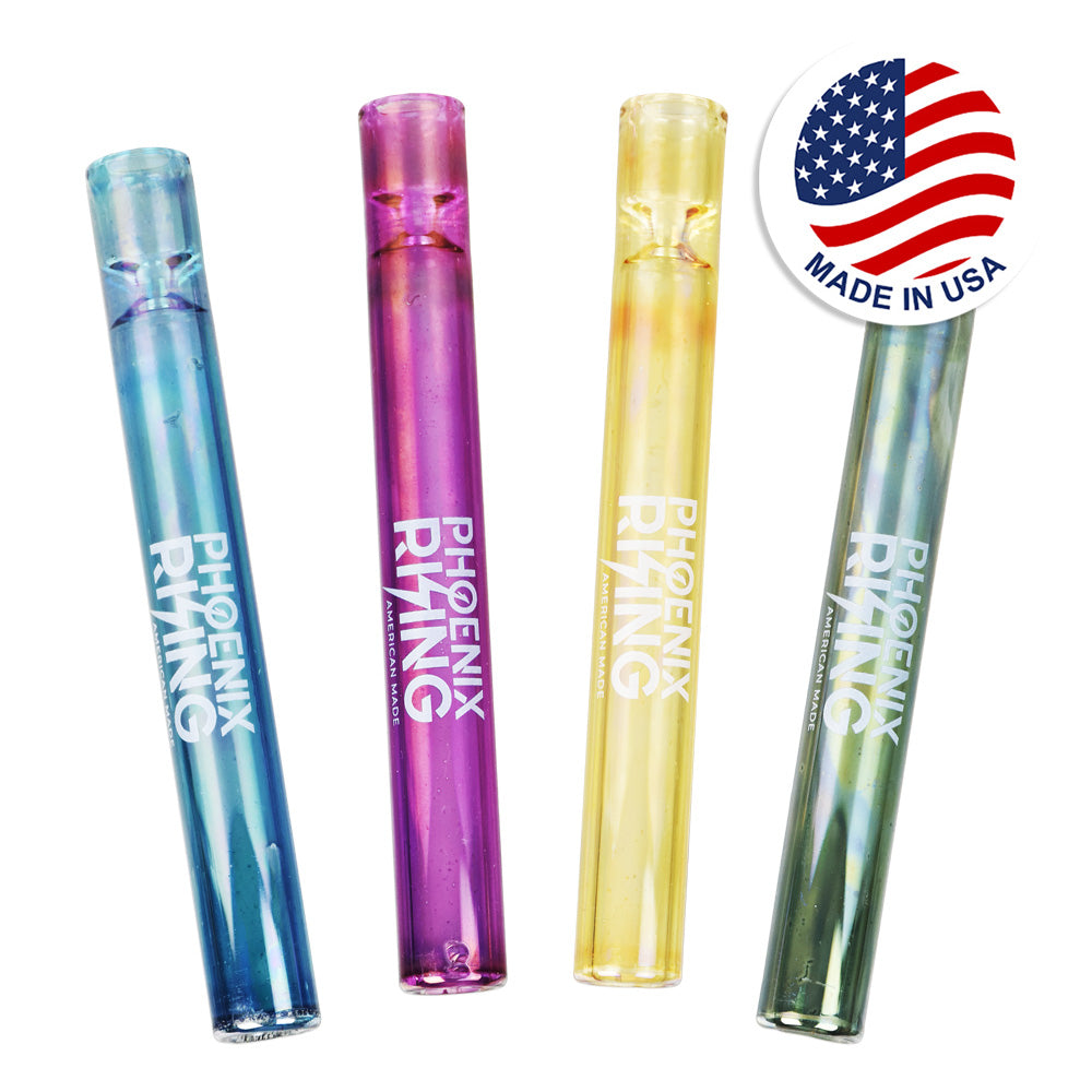 Phoenix Rising Full Metallic One Hitter - 4"/Colors Vary - Smoke N’ Poke