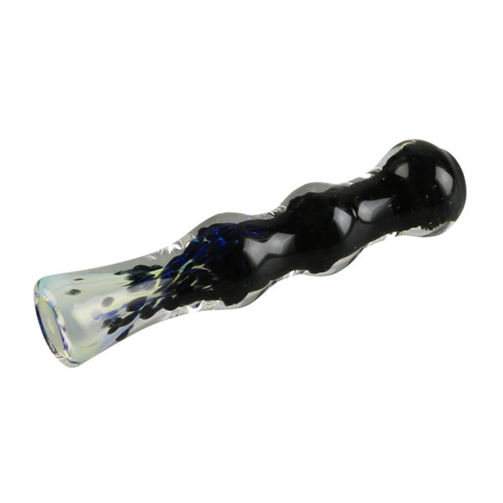 Fritted Fumed Glass Chillum Pipe - Smoke N’ Poke