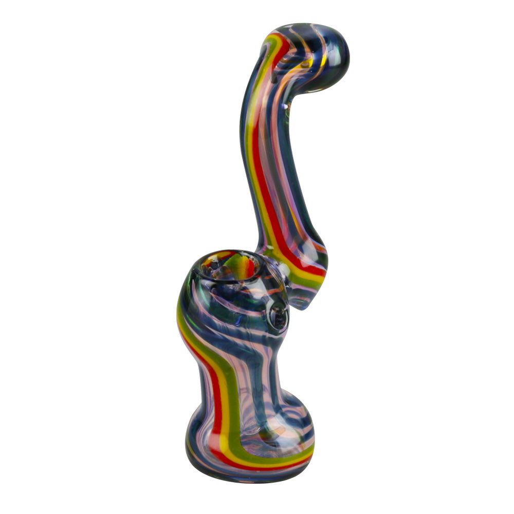 Rasta Twist Fumed Bubbler - 6" - Smoke N’ Poke