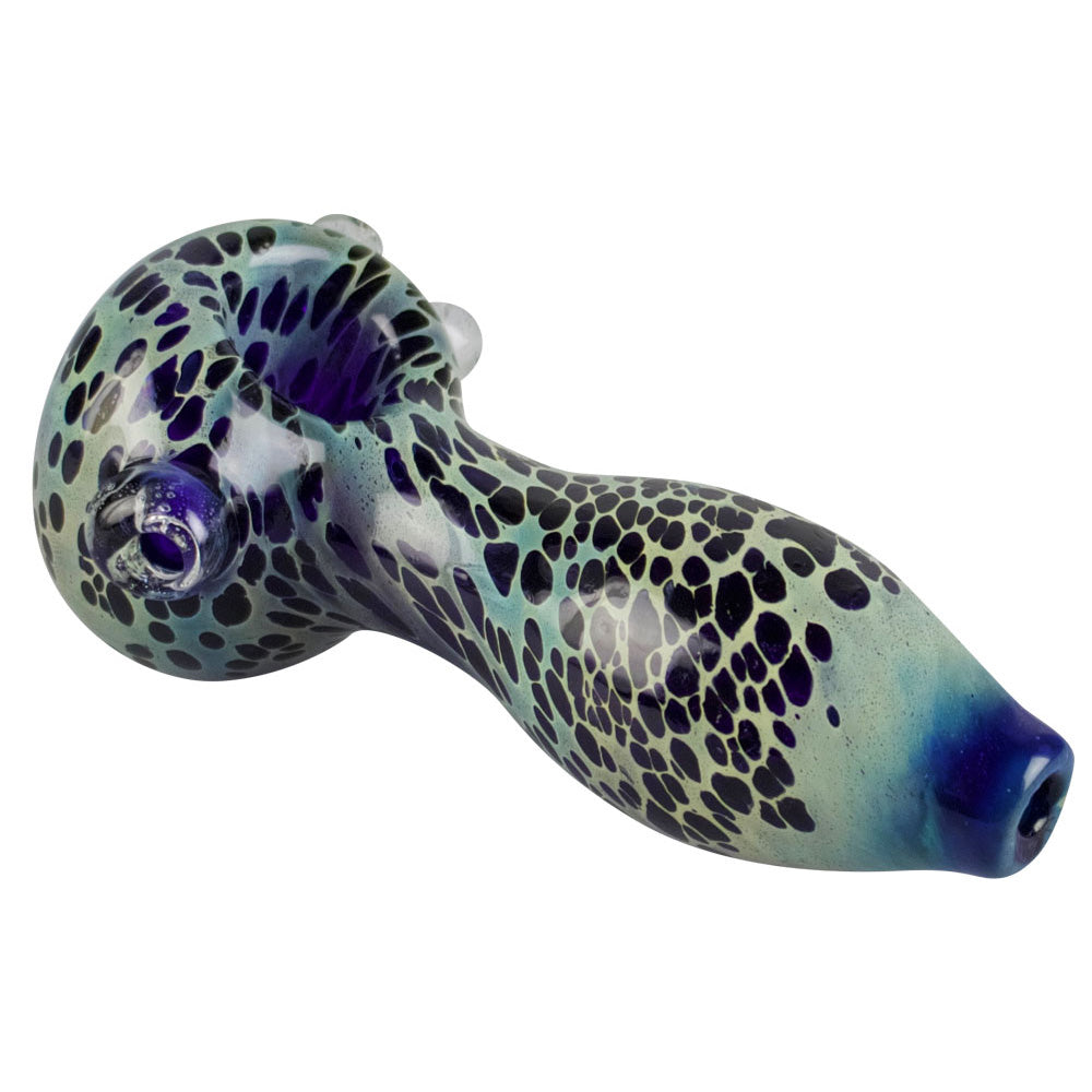 Color Spotted Glass Hand Pipe - Smoke N’ Poke