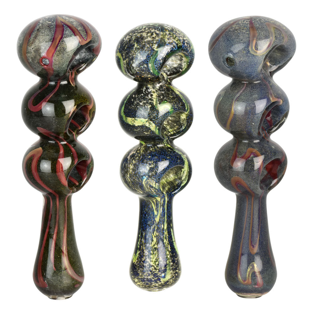 Fermion Skin Triple Bowl Spoon Hand Pipe - Smoke N’ Poke