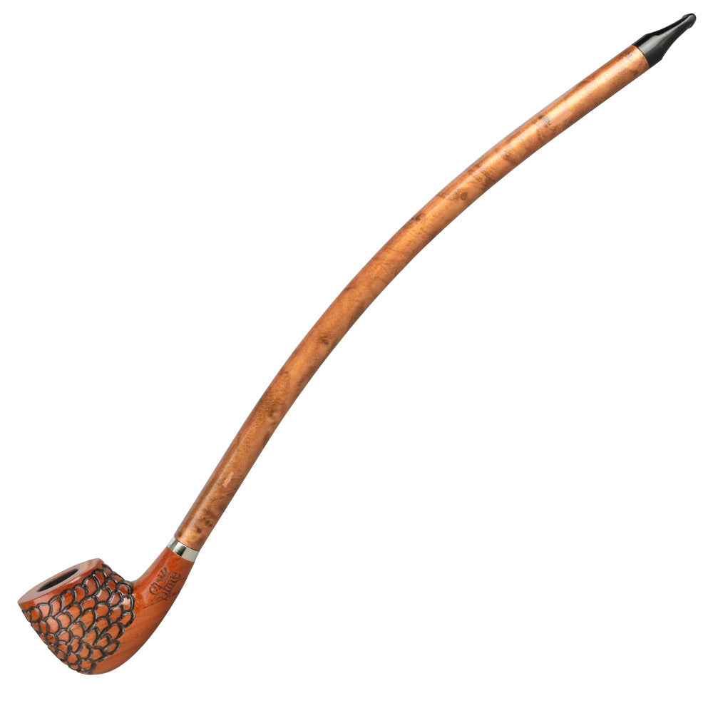 Pulsar Shire Pipes The Archivist | Engraved Billiard Churchwarden Smoking Pipe - Smoke N’ Poke