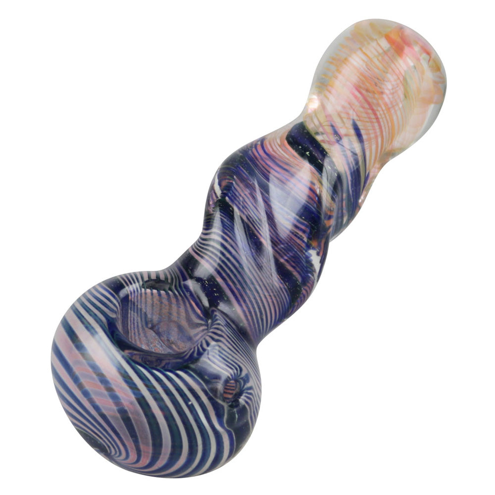 Gold Fumed Inside Out Hand Pipe - 3.5" - Smoke N’ Poke