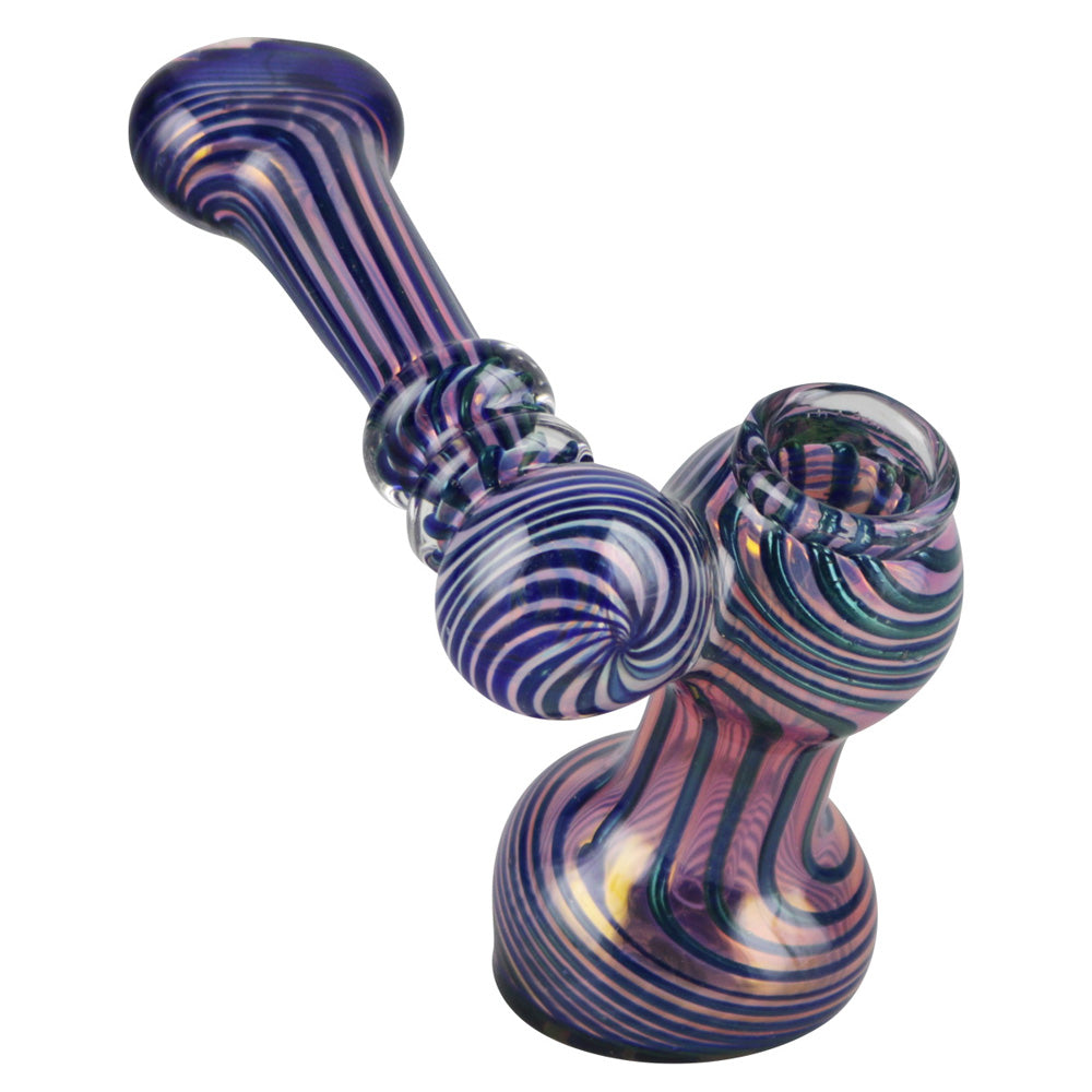 Gold Fumed Sidecar Bubbler - 3.5" - Smoke N’ Poke