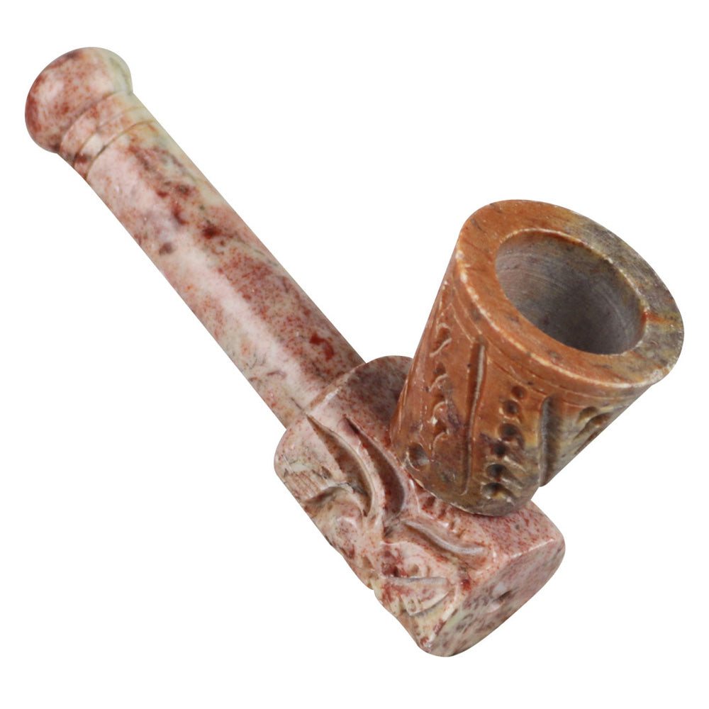 Carved Stone Hand Pipe - Smoke N’ Poke