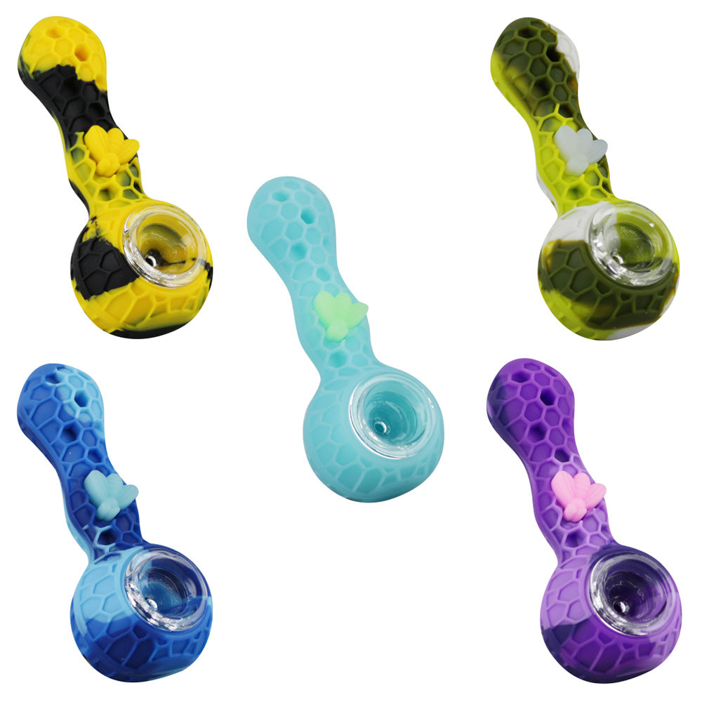 Silicone Bee Spoon Pipe - Smoke N’ Poke