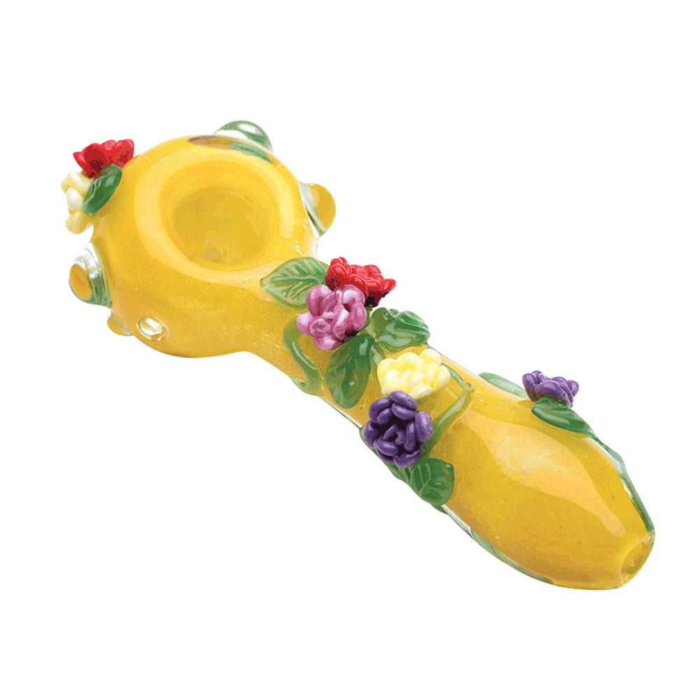 Empire Glassworks Spoon Pipe - 4" / Sunshine Garden / Small - Smoke N’ Poke