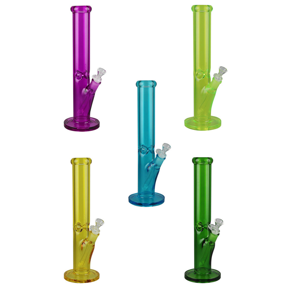 Light Bright Waterpipe - 14" / 14mm F / Colors Vary - Smoke N’ Poke