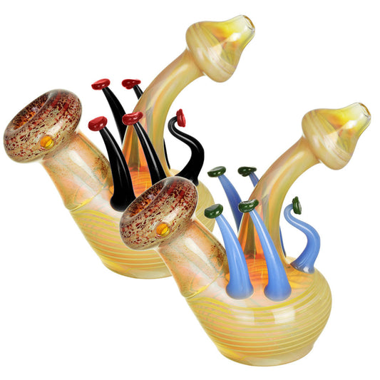 Mushroom Glass Bubbler | Colors Vary - Smoke N’ Poke