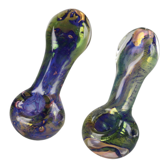 Spattered Fumed Spoon Pipe - Smoke N’ Poke