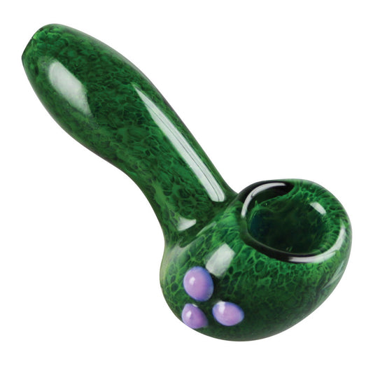 Green Frit Spoon Pipe - Smoke N’ Poke