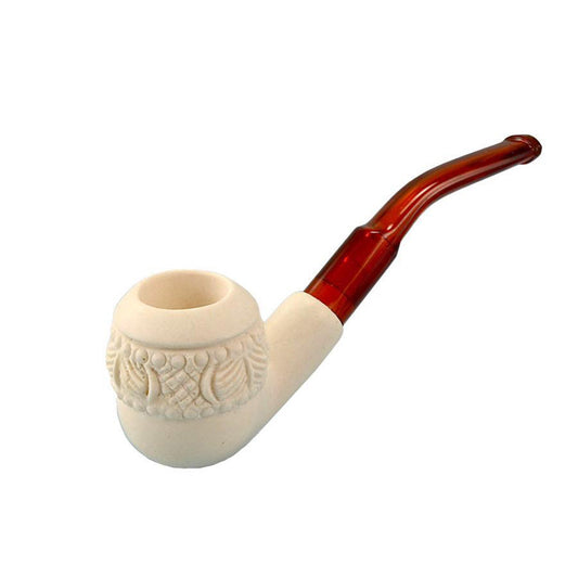 Hand Carved Small Meerschaum Pipe - Topkapi - Smoke N’ Poke